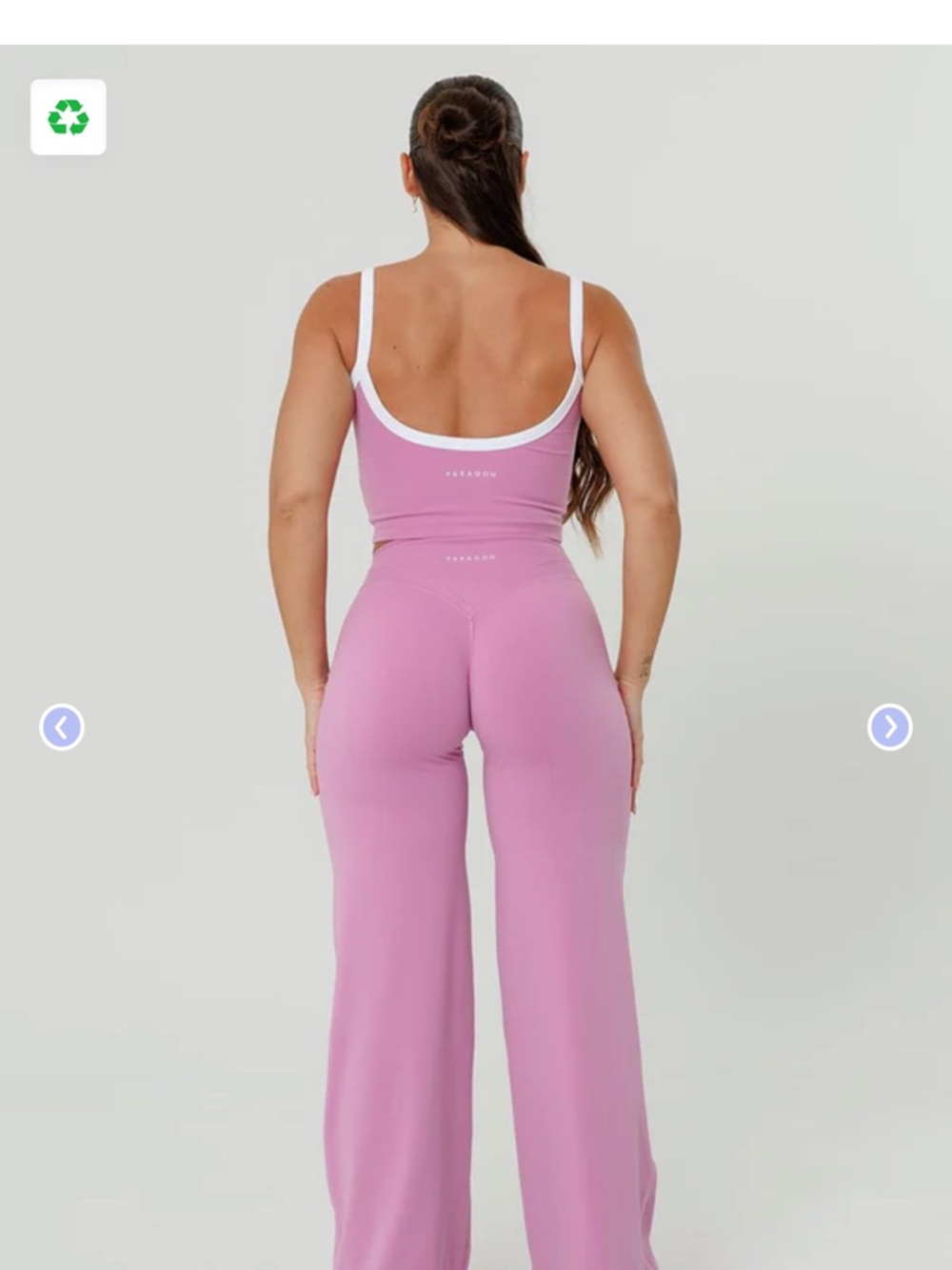 Icon High-Rise Sculptseam Straight Leg Pant in Tulip - Short 31" Size Medium - Picture 5 of 11